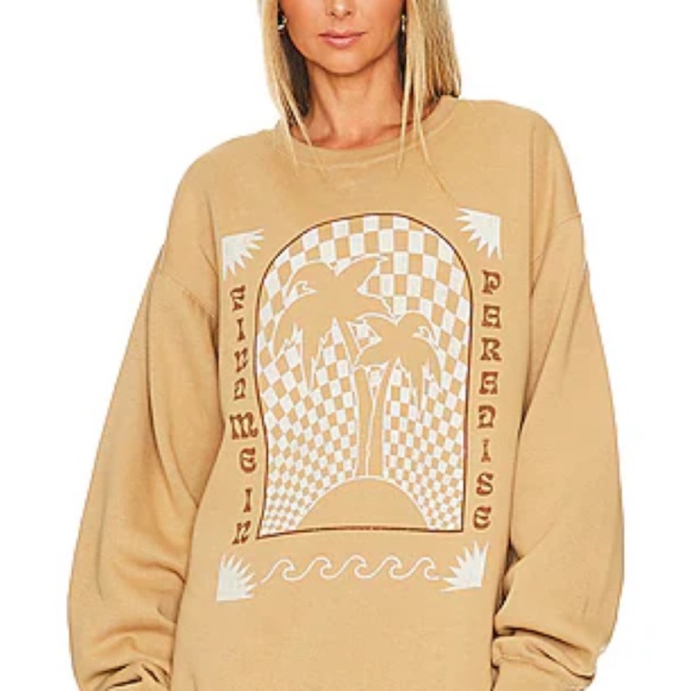 Show Me Your Mumu Stanley Graphic Oversized Women's Sweatshirt Paradise Medium